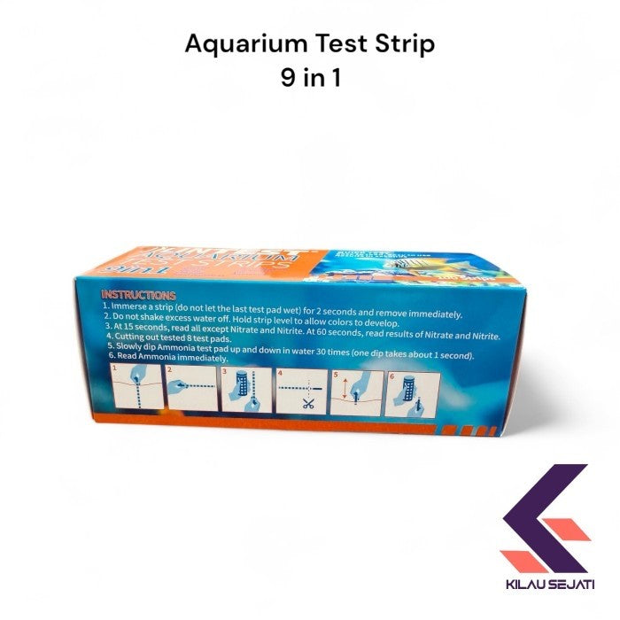 Aquarium Test Strip 9 in 1 including Ammonia