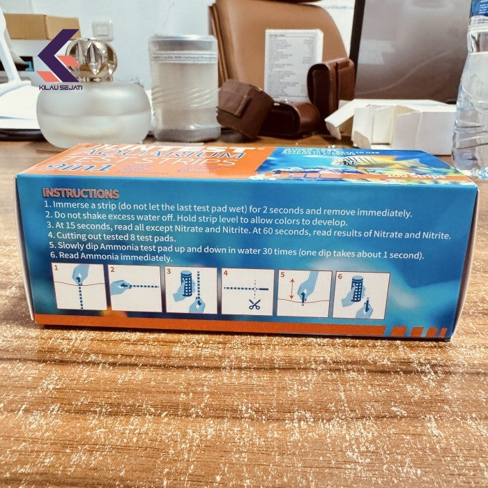 Aquarium Test Strip 9 in 1 including Ammonia