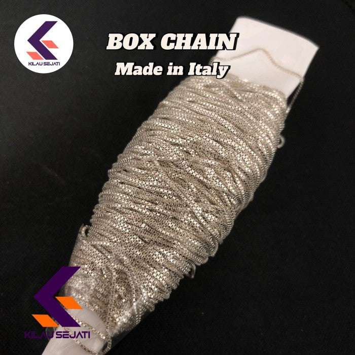 Box Chain  Silver 925 Made in Italy per 10 cm