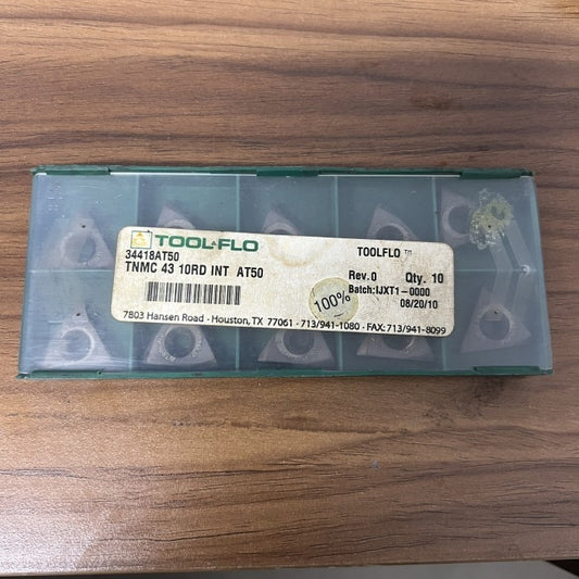 Toolflo TNMC 43 10RD INT AT50 per piece
