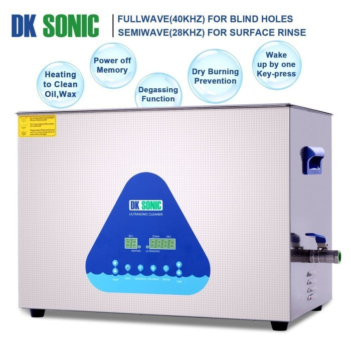 DK SONIC mesin pembersih ultrasonik dual getaran dengan pemanas 30 Lt
