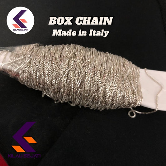 Box Chain  Silver 925 Made in Italy per 10 cm
