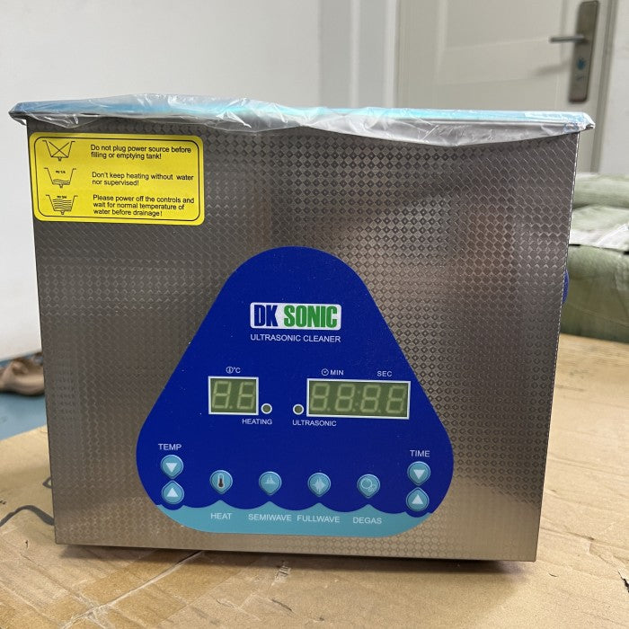 DK SONIC dual frequency digital ultrasonic cleaner with heater 3.2 Lt