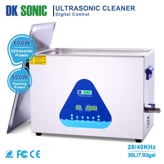 DK SONIC dual frequency digital ultrasonic cleaner with heater 30 Lt