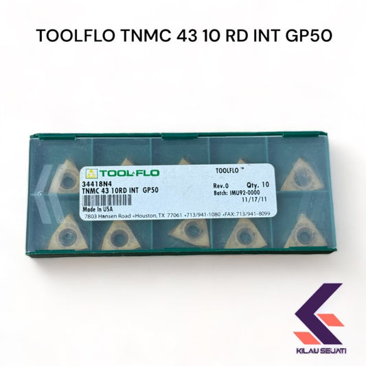 Toolflo  Insert TNMC 43 10 RD INT GP50